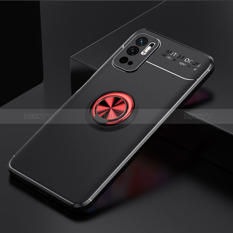 Coque Ultra Fine Silicone Souple Housse Etui avec Support Bague Anneau Aimante Magnetique SD2 pour Xiaomi POCO M3 Pro 5G Plus