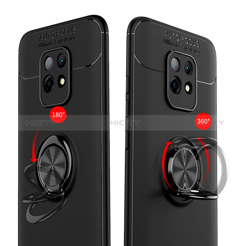 Coque Ultra Fine Silicone Souple Housse Etui avec Support Bague Anneau Aimante Magnetique SD2 pour Xiaomi Redmi 10X 5G Plus