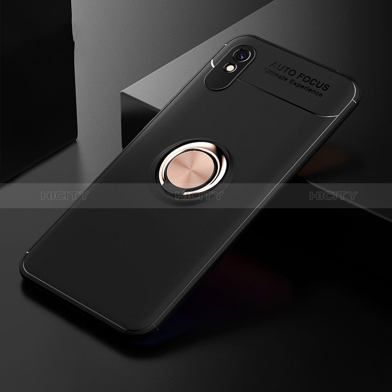 Coque Ultra Fine Silicone Souple Housse Etui avec Support Bague Anneau Aimante Magnetique SD2 pour Xiaomi Redmi 9AT Plus