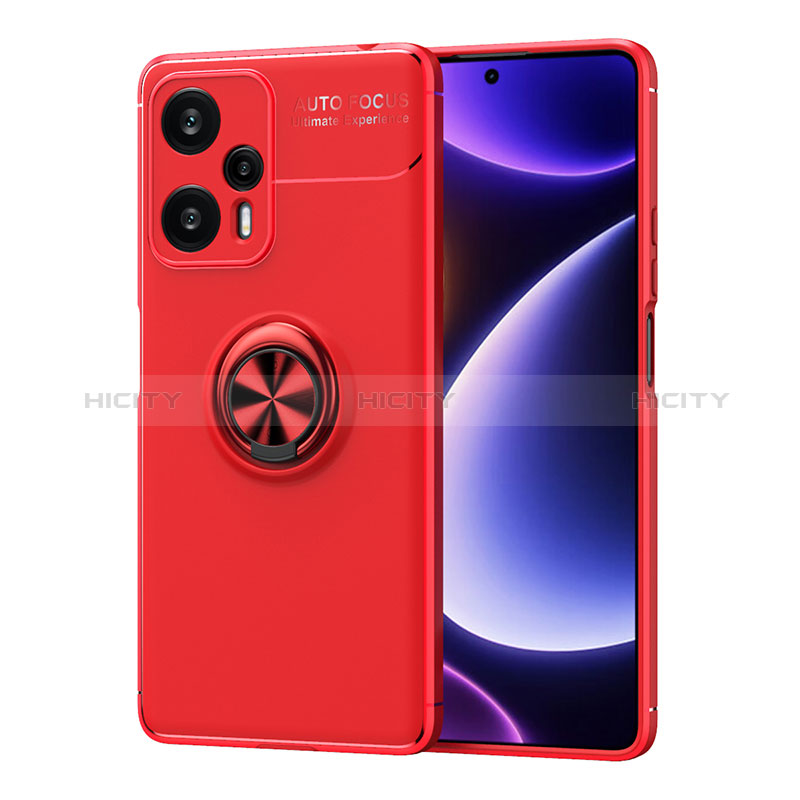 Coque Ultra Fine Silicone Souple Housse Etui avec Support Bague Anneau Aimante Magnetique SD2 pour Xiaomi Redmi Note 12 Turbo 5G Plus