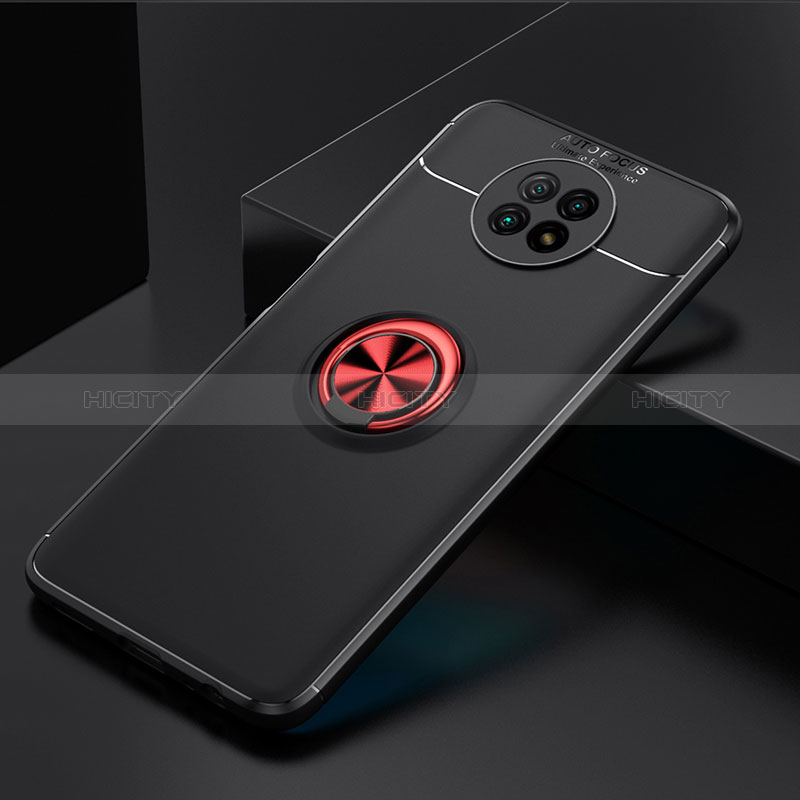 Coque Ultra Fine Silicone Souple Housse Etui avec Support Bague Anneau Aimante Magnetique SD2 pour Xiaomi Redmi Note 9 5G Plus