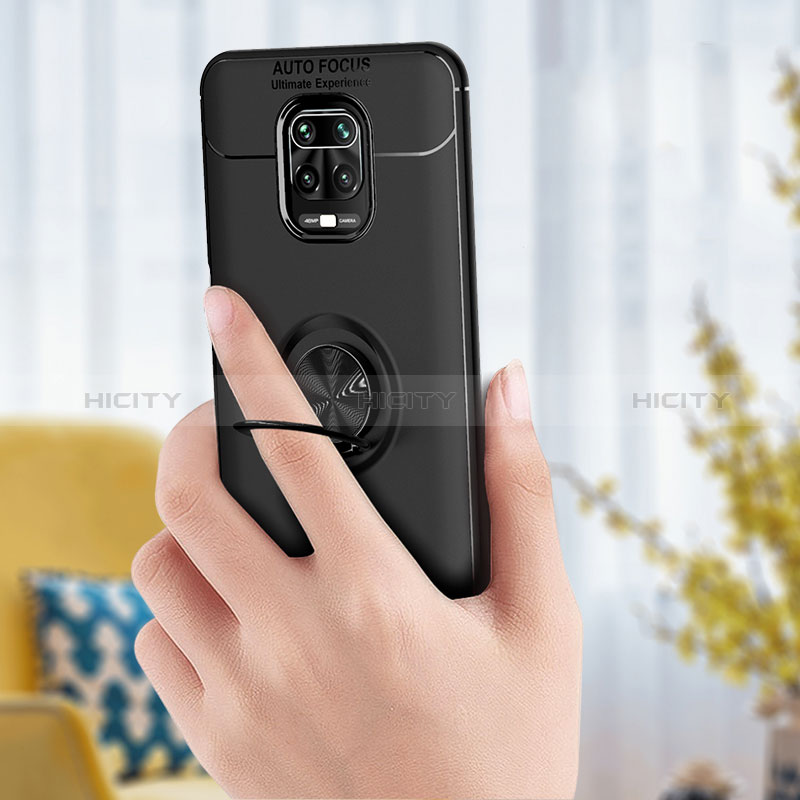 Coque Ultra Fine Silicone Souple Housse Etui avec Support Bague Anneau Aimante Magnetique SD2 pour Xiaomi Redmi Note 9S Plus