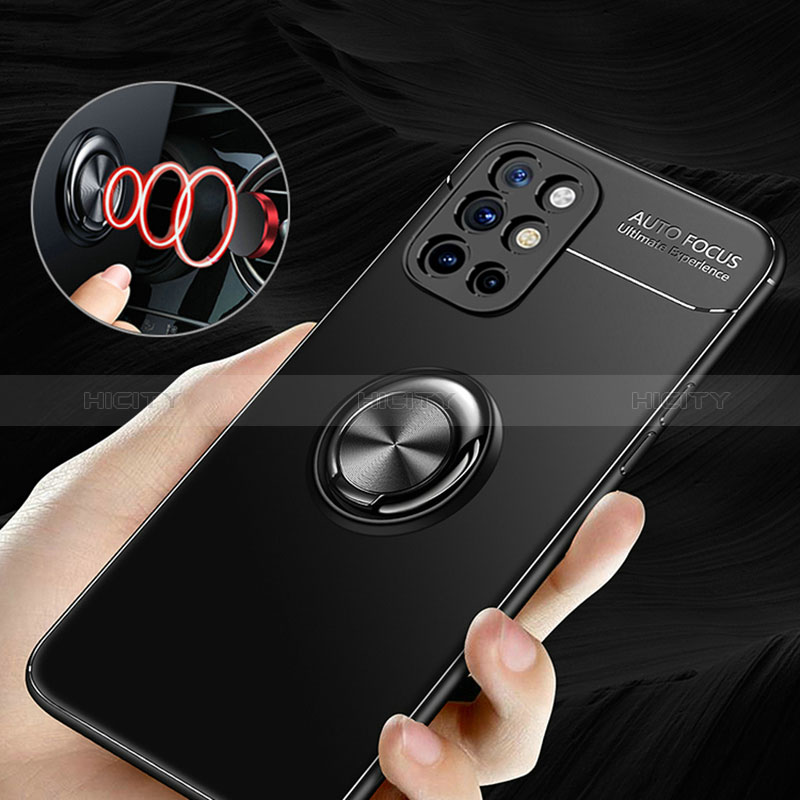 Coque Ultra Fine Silicone Souple Housse Etui avec Support Bague Anneau Aimante Magnetique SD3 pour OnePlus 9R 5G Plus