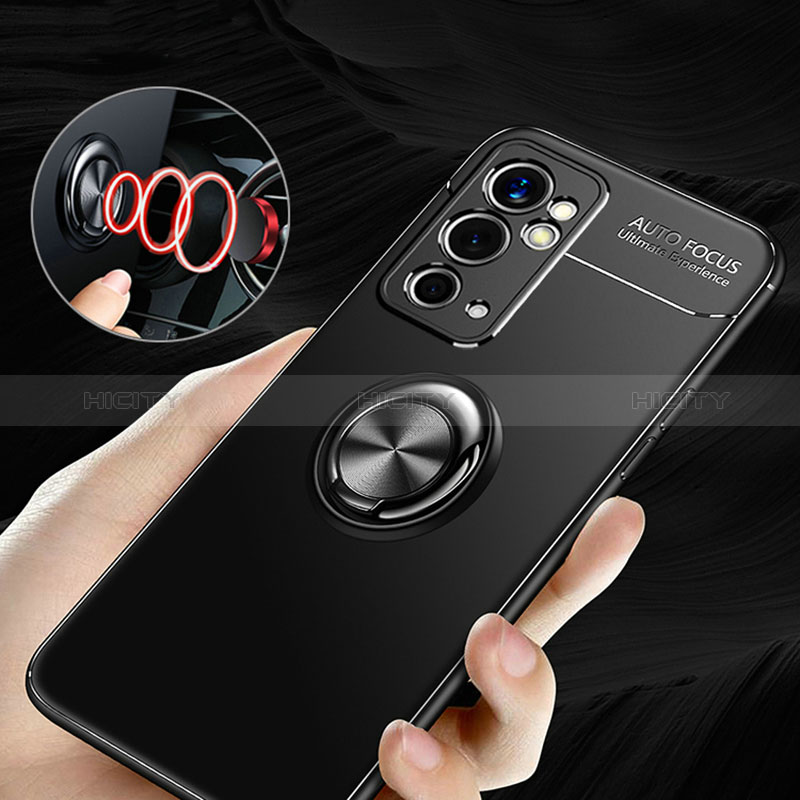 Coque Ultra Fine Silicone Souple Housse Etui avec Support Bague Anneau Aimante Magnetique SD3 pour OnePlus 9RT 5G Plus