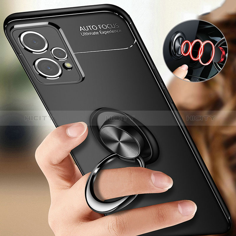 Coque Ultra Fine Silicone Souple Housse Etui avec Support Bague Anneau Aimante Magnetique SD3 pour Realme 9 4G Plus