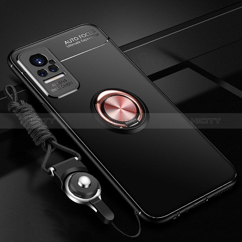 Coque Ultra Fine Silicone Souple Housse Etui avec Support Bague Anneau Aimante Magnetique SD3 pour Xiaomi Civi 1S 5G Plus