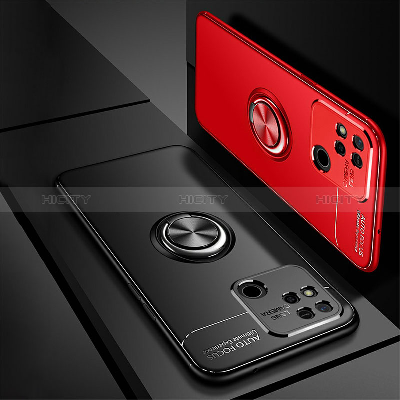 Coque Ultra Fine Silicone Souple Housse Etui avec Support Bague Anneau Aimante Magnetique SD3 pour Xiaomi POCO C3 Plus