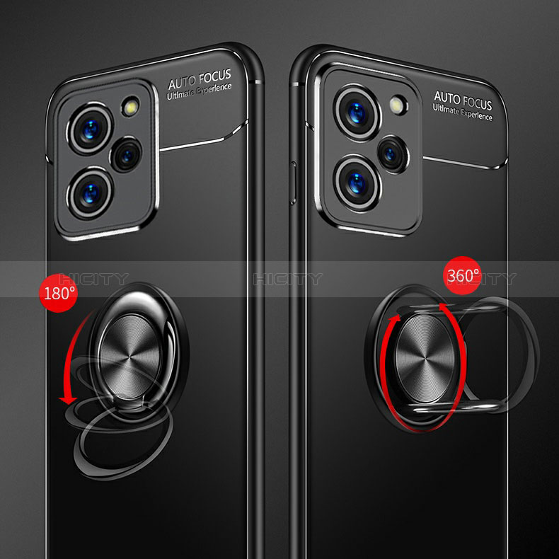 Coque Ultra Fine Silicone Souple Housse Etui avec Support Bague Anneau Aimante Magnetique SD3 pour Xiaomi Poco X5 Pro 5G Plus