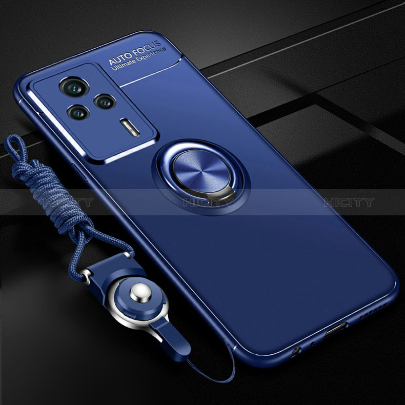 Coque Ultra Fine Silicone Souple Housse Etui avec Support Bague Anneau Aimante Magnetique SD3 pour Xiaomi Redmi K60E 5G Plus