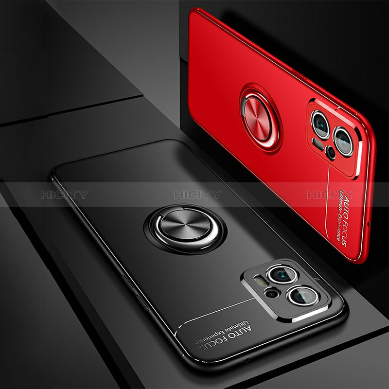 Coque Ultra Fine Silicone Souple Housse Etui avec Support Bague Anneau Aimante Magnetique SD3 pour Xiaomi Redmi Note 11T Pro 5G Plus