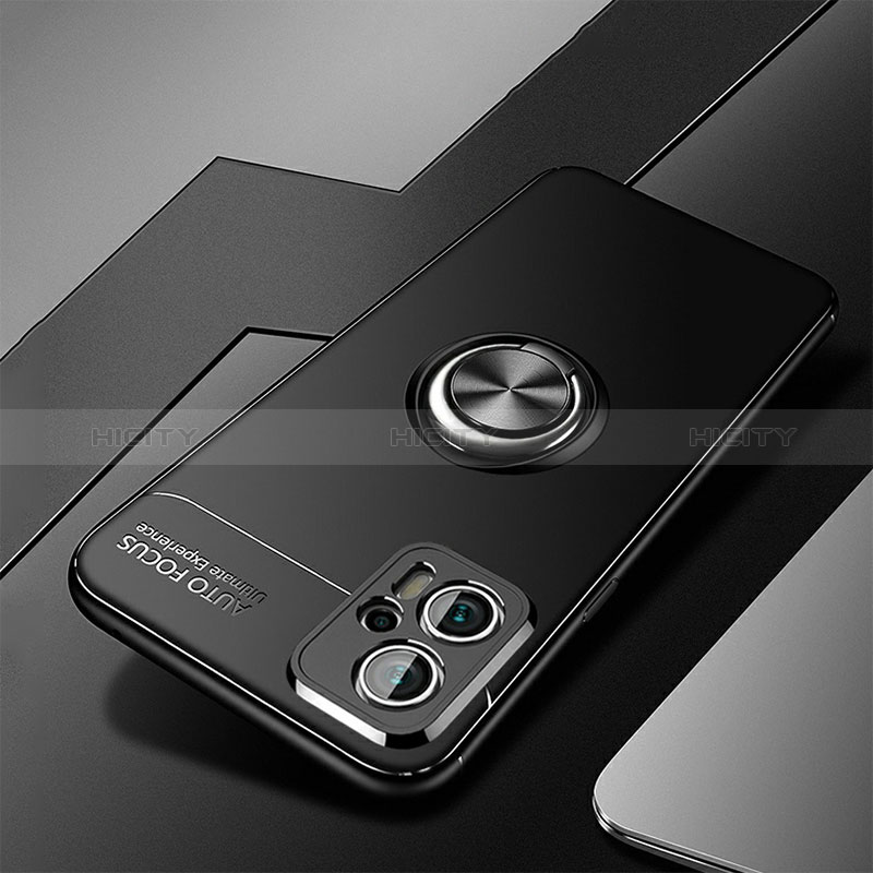 Coque Ultra Fine Silicone Souple Housse Etui avec Support Bague Anneau Aimante Magnetique SD3 pour Xiaomi Redmi Note 12 Turbo 5G Plus