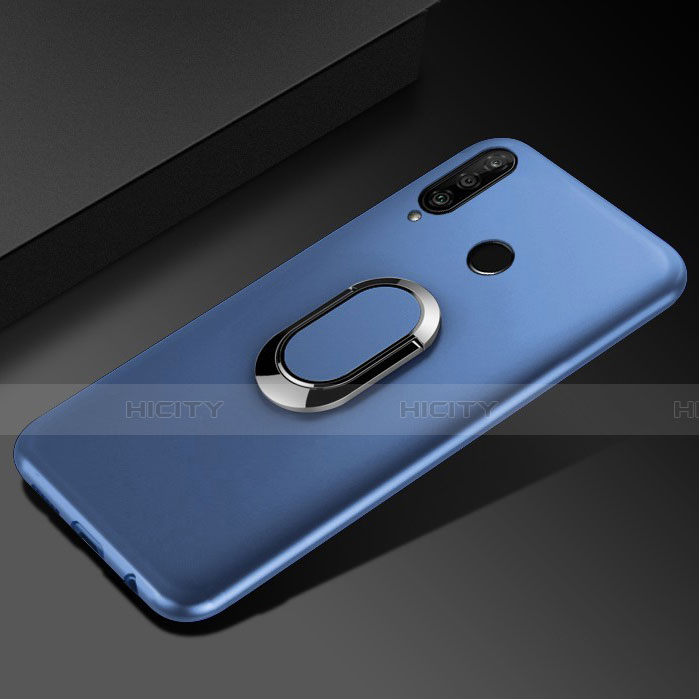 Coque Ultra Fine Silicone Souple Housse Etui avec Support Bague Anneau Aimante Magnetique T01 pour Huawei Honor 10i Plus