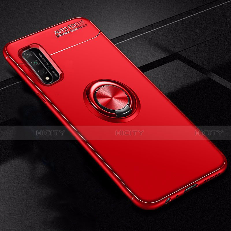 Coque Ultra Fine Silicone Souple Housse Etui avec Support Bague Anneau Aimante Magnetique T01 pour Huawei Honor 20S Plus