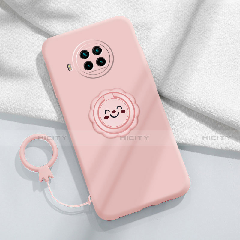 Coque Ultra Fine Silicone Souple Housse Etui avec Support Bague Anneau Aimante Magnetique T01 pour Xiaomi Mi 10i 5G Plus