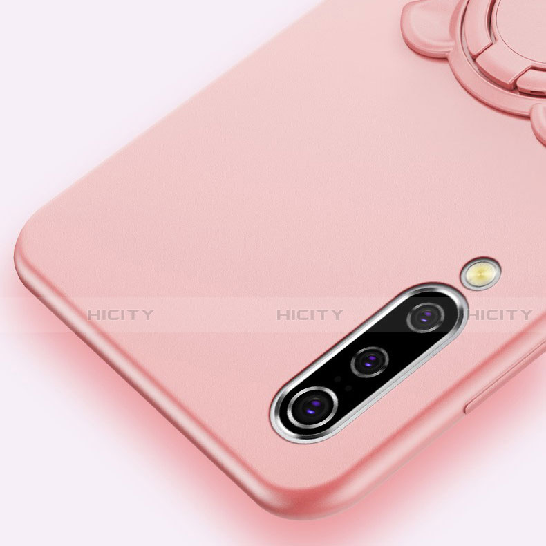 Coque Ultra Fine Silicone Souple Housse Etui avec Support Bague Anneau Aimante Magnetique T01 pour Xiaomi Mi A3 Plus