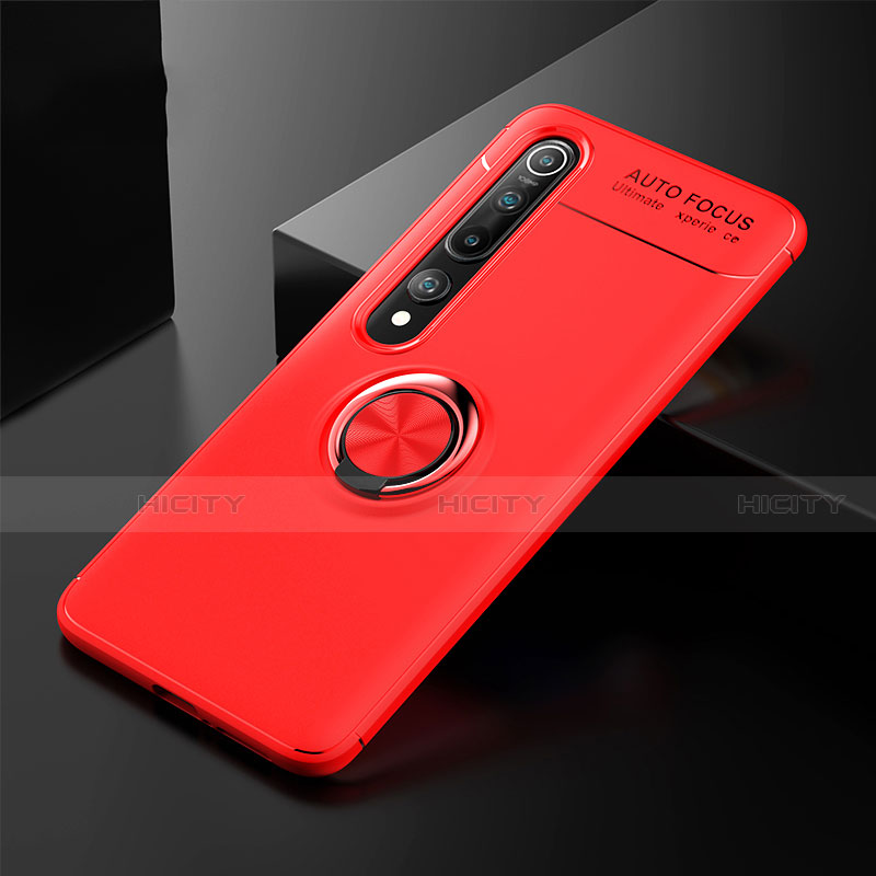 Coque Ultra Fine Silicone Souple Housse Etui avec Support Bague Anneau Aimante Magnetique T02 pour Xiaomi Mi 10 Plus