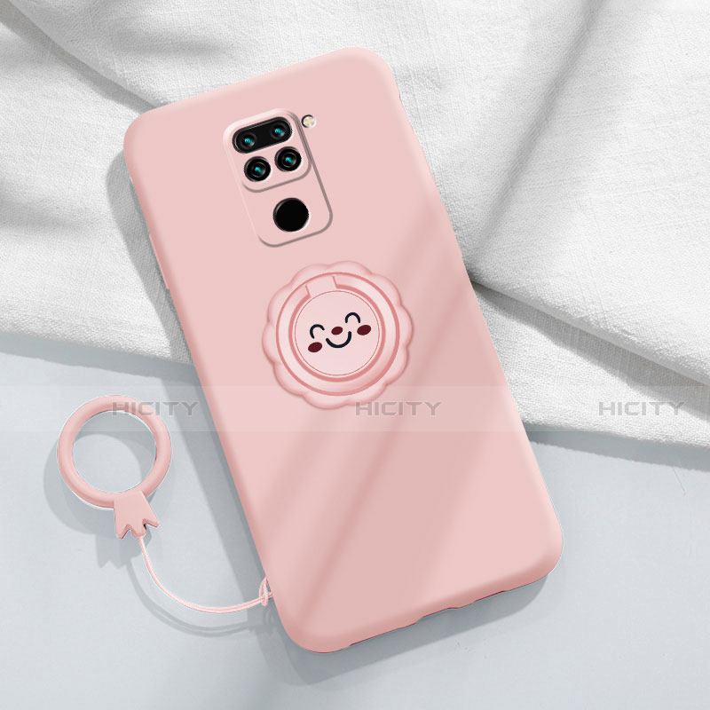 Coque Ultra Fine Silicone Souple Housse Etui avec Support Bague Anneau Aimante Magnetique T02 pour Xiaomi Redmi 10X 4G Plus