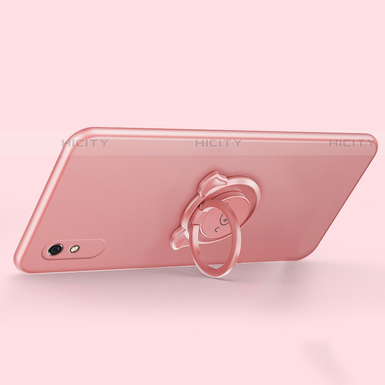 Coque Ultra Fine Silicone Souple Housse Etui avec Support Bague Anneau Aimante Magnetique T02 pour Xiaomi Redmi 9A Plus