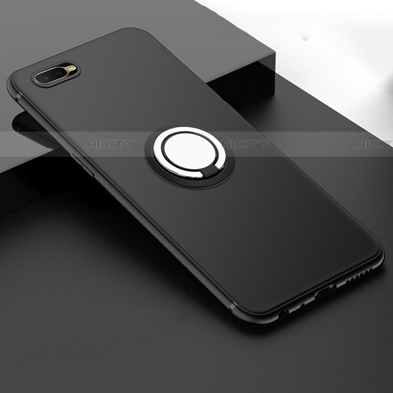 Coque Ultra Fine Silicone Souple Housse Etui avec Support Bague Anneau Aimante Magnetique T03 pour Oppo RX17 Neo Noir Plus