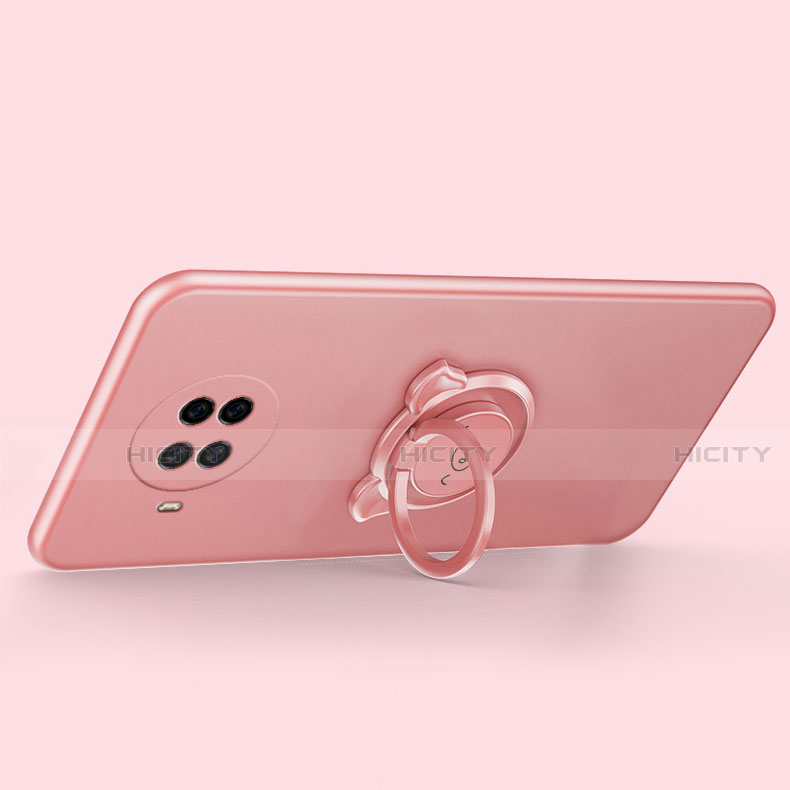 Coque Ultra Fine Silicone Souple Housse Etui avec Support Bague Anneau Aimante Magnetique T03 pour Xiaomi Mi 10i 5G Plus