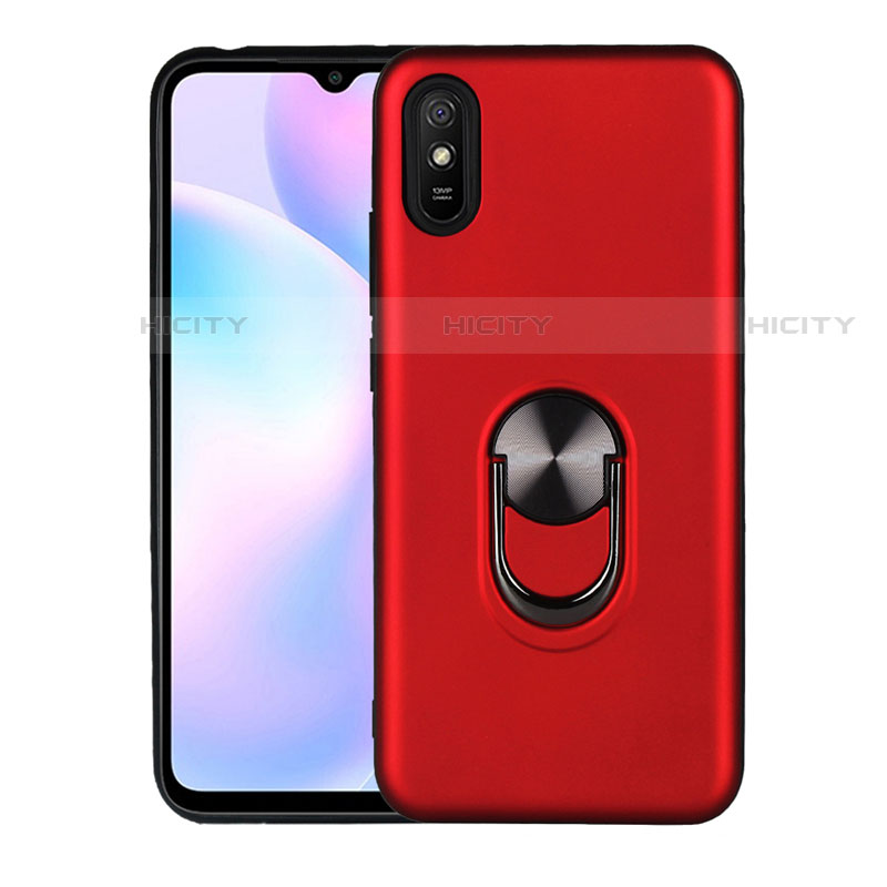 Coque Ultra Fine Silicone Souple Housse Etui avec Support Bague Anneau Aimante Magnetique T03 pour Xiaomi Redmi 9A Plus