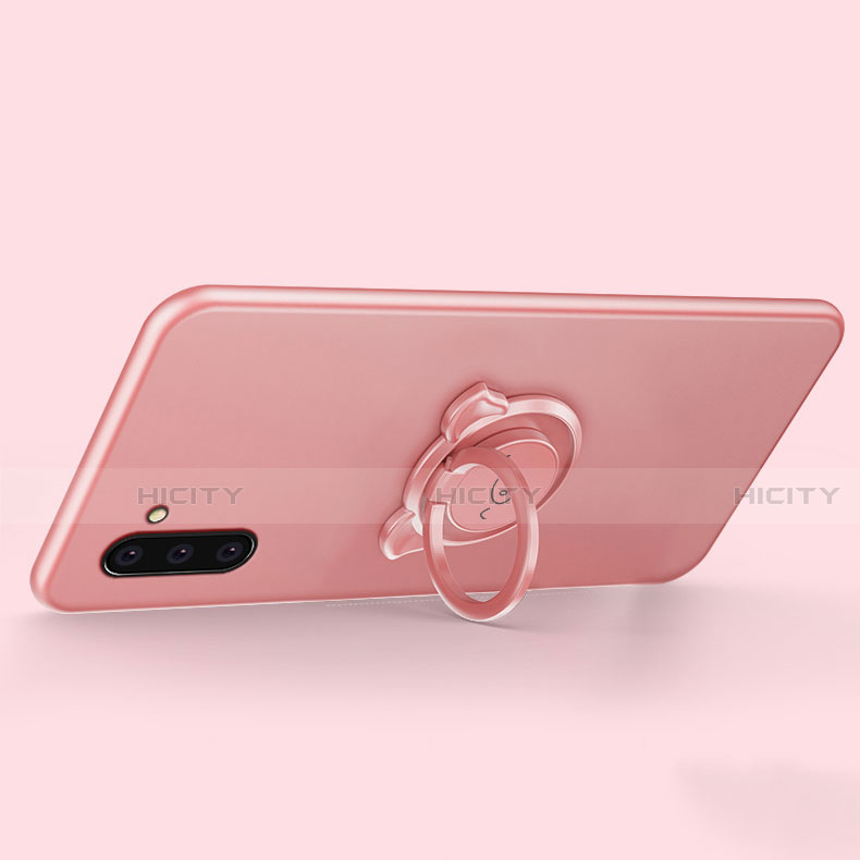 Coque Ultra Fine Silicone Souple Housse Etui avec Support Bague Anneau Aimante Magnetique T04 pour Samsung Galaxy Note 10 5G Plus