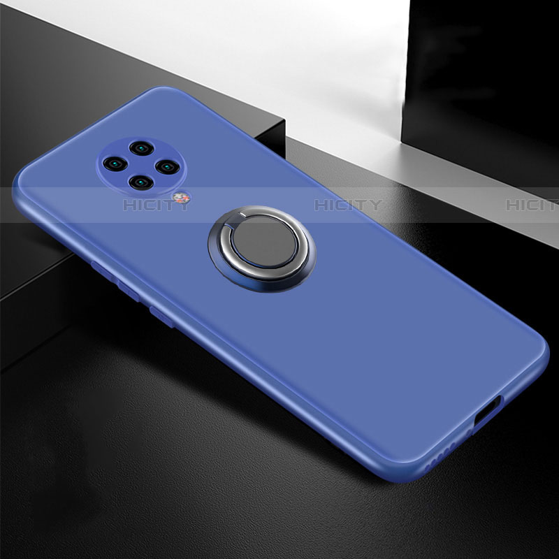 Coque Ultra Fine Silicone Souple Housse Etui avec Support Bague Anneau Aimante Magnetique T04 pour Xiaomi Poco F2 Pro Plus