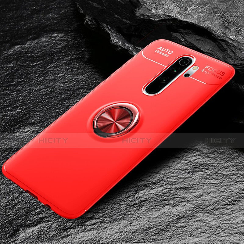 Coque Ultra Fine Silicone Souple Housse Etui avec Support Bague Anneau Aimante Magnetique T04 pour Xiaomi Redmi Note 8 Pro Plus