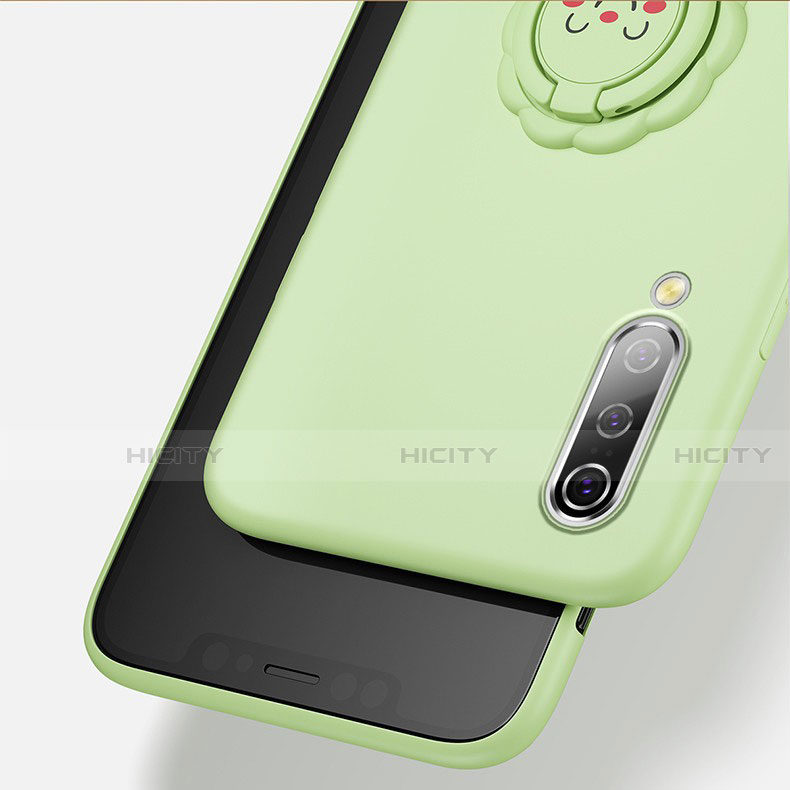 Coque Ultra Fine Silicone Souple Housse Etui avec Support Bague Anneau Aimante Magnetique T06 pour Xiaomi Mi A3 Plus