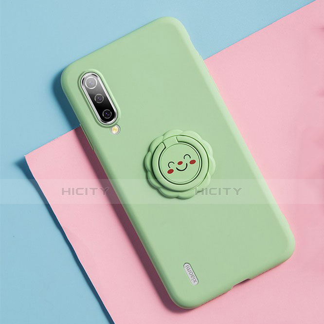 Coque Ultra Fine Silicone Souple Housse Etui avec Support Bague Anneau Aimante Magnetique T06 pour Xiaomi Mi A3 Plus