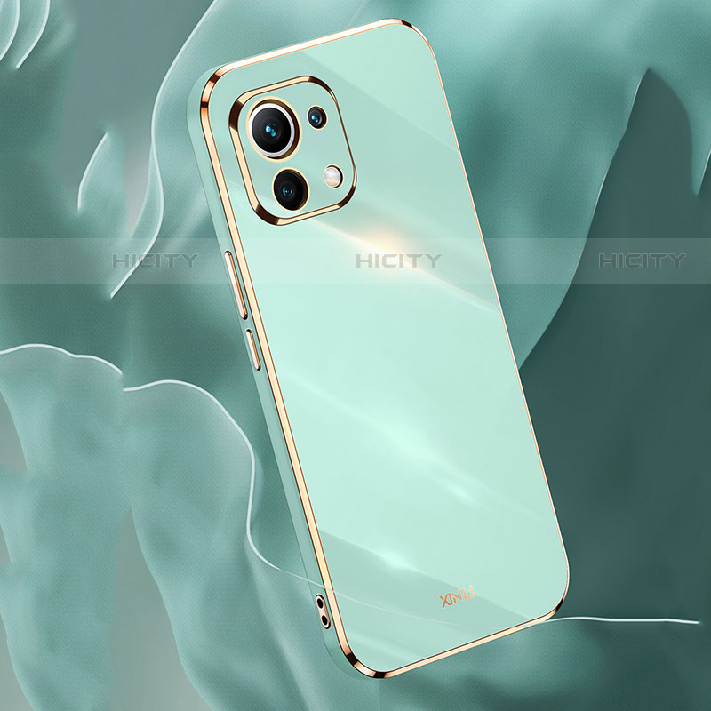 Coque Ultra Fine Silicone Souple Housse Etui avec Support Bague Anneau Aimante Magnetique T07 pour Xiaomi Mi 11 5G Plus