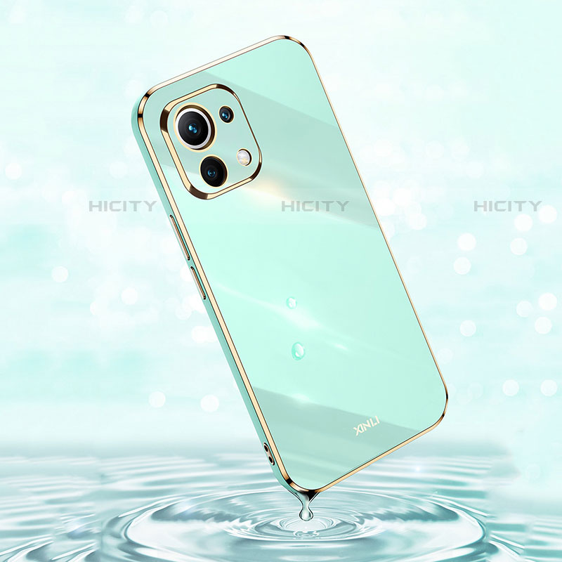 Coque Ultra Fine Silicone Souple Housse Etui avec Support Bague Anneau Aimante Magnetique T07 pour Xiaomi Mi 11 Lite 5G NE Plus