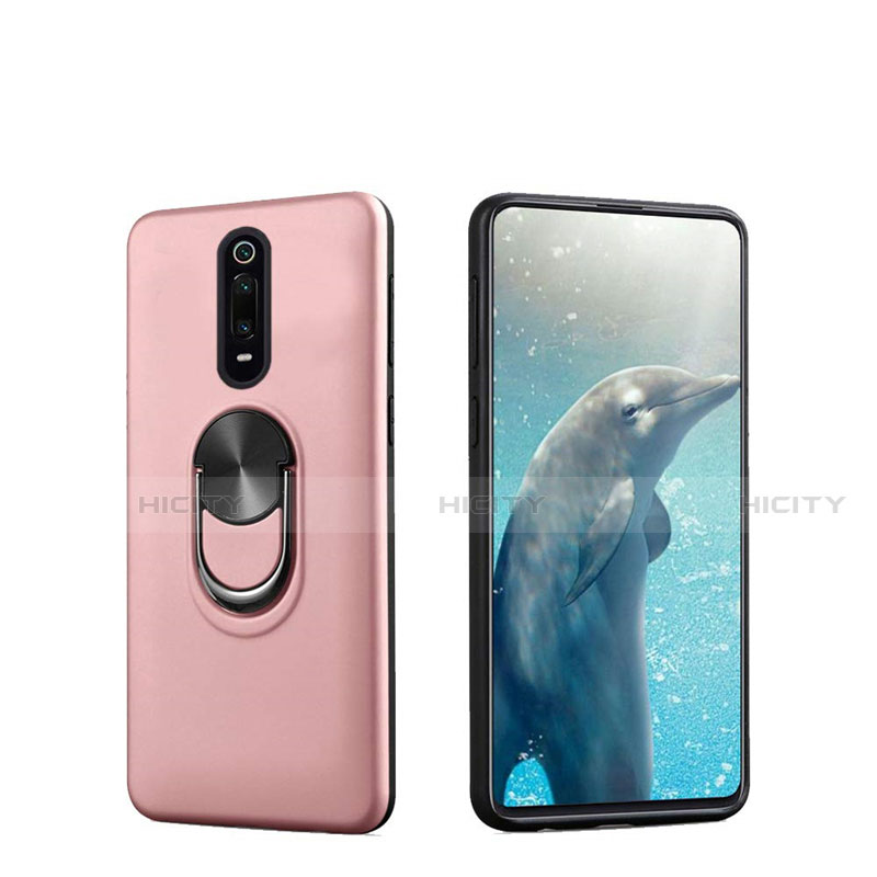 Coque Ultra Fine Silicone Souple Housse Etui avec Support Bague Anneau Aimante Magnetique T08 pour Xiaomi Redmi K20 Plus