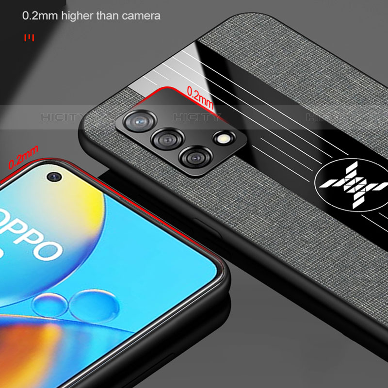 Coque Ultra Fine Silicone Souple Housse Etui avec Support Bague Anneau Aimante Magnetique X01L pour Oppo A74 4G Plus