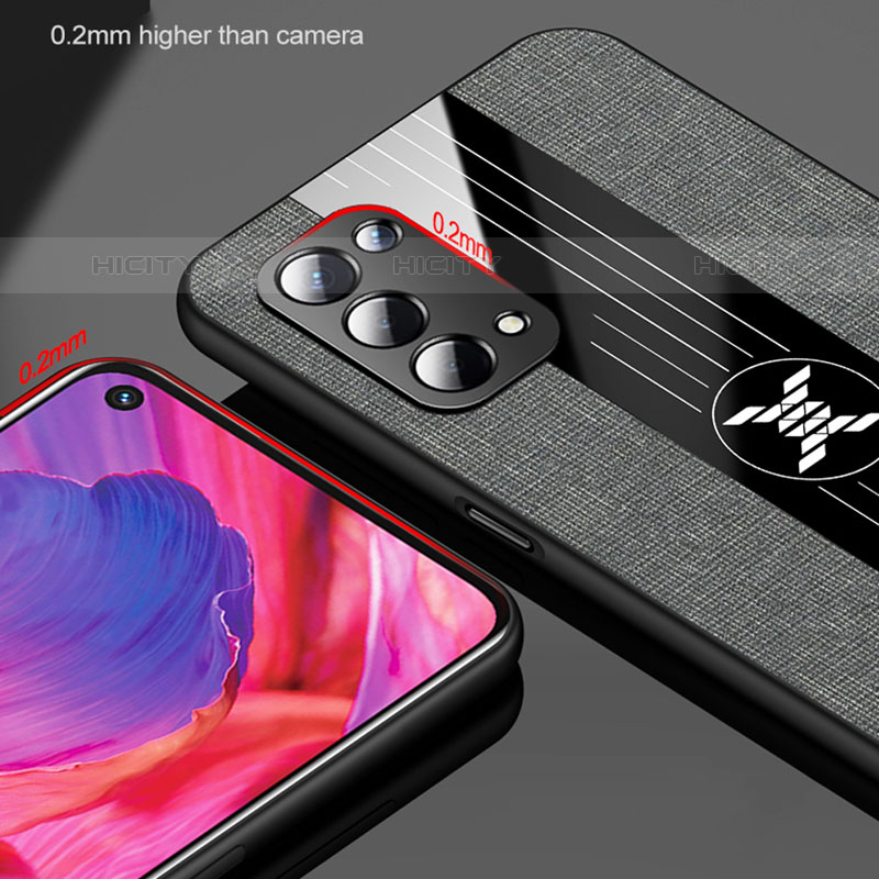 Coque Ultra Fine Silicone Souple Housse Etui avec Support Bague Anneau Aimante Magnetique X01L pour Oppo A93 5G Plus