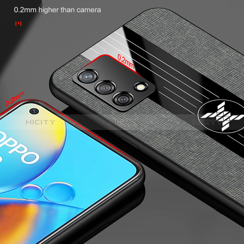 Coque Ultra Fine Silicone Souple Housse Etui avec Support Bague Anneau Aimante Magnetique X01L pour Oppo F19s Plus