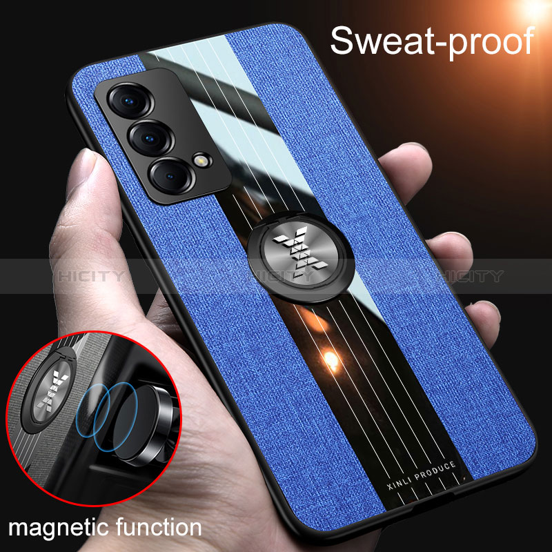 Coque Ultra Fine Silicone Souple Housse Etui avec Support Bague Anneau Aimante Magnetique X01L pour Realme GT Master 5G Plus