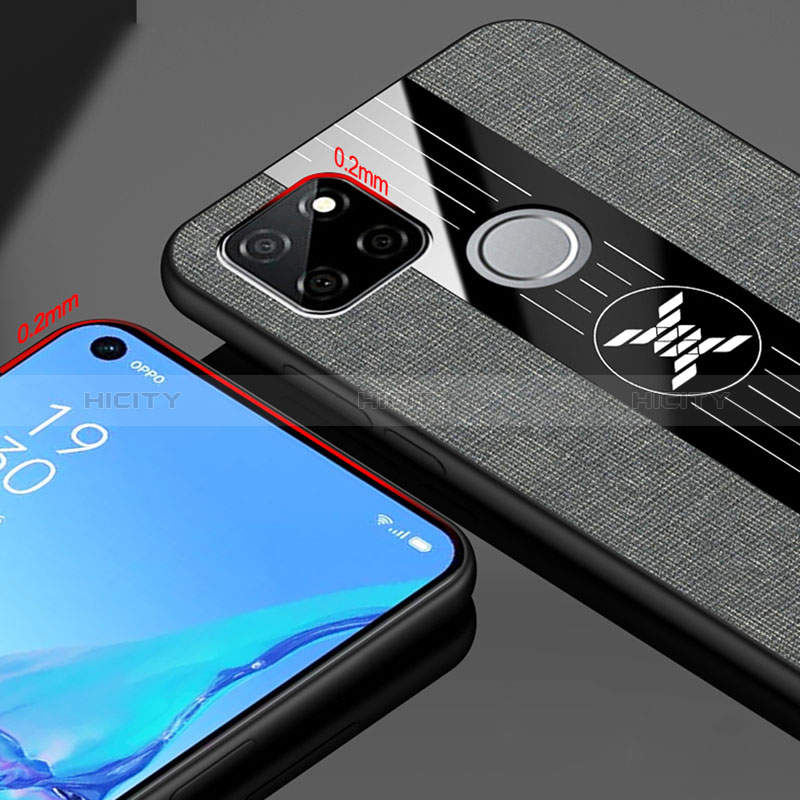 Coque Ultra Fine Silicone Souple Housse Etui avec Support Bague Anneau Aimante Magnetique X01L pour Realme Q2i 5G Plus