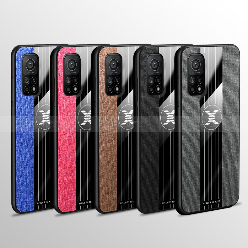 Coque Ultra Fine Silicone Souple Housse Etui avec Support Bague Anneau Aimante Magnetique X01L pour Xiaomi Mi 10T 5G Plus