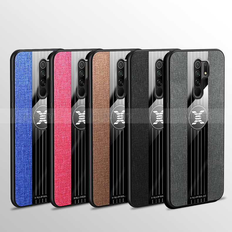 Coque Ultra Fine Silicone Souple Housse Etui avec Support Bague Anneau Aimante Magnetique X01L pour Xiaomi Poco M2 Plus