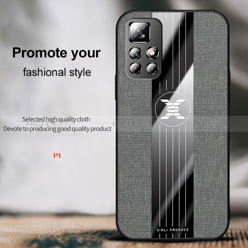 Coque Ultra Fine Silicone Souple Housse Etui avec Support Bague Anneau Aimante Magnetique X01L pour Xiaomi Redmi Note 11 5G Plus