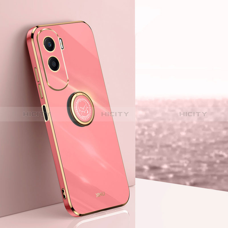 Coque Ultra Fine Silicone Souple Housse Etui avec Support Bague Anneau Aimante Magnetique XL1 pour Huawei Honor 90 Lite 5G Plus