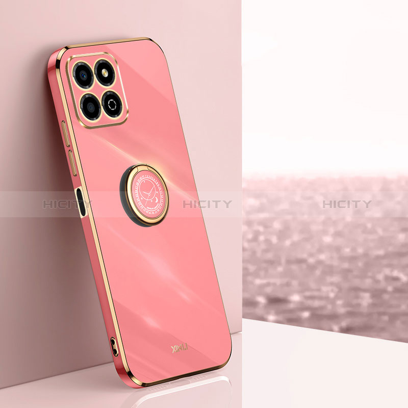 Coque Ultra Fine Silicone Souple Housse Etui avec Support Bague Anneau Aimante Magnetique XL1 pour Huawei Honor X8a 4G Plus