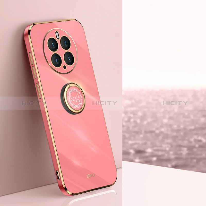 Coque Ultra Fine Silicone Souple Housse Etui avec Support Bague Anneau Aimante Magnetique XL1 pour Huawei Mate 50 Pro Plus