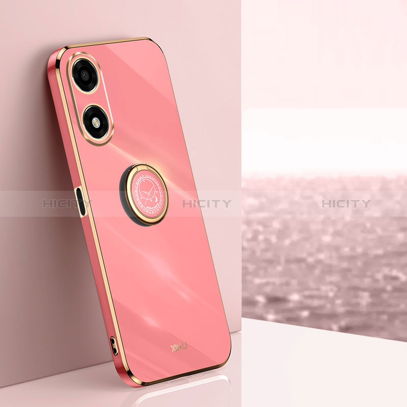 Coque Ultra Fine Silicone Souple Housse Etui avec Support Bague Anneau Aimante Magnetique XL1 pour Oppo A2x 5G Plus