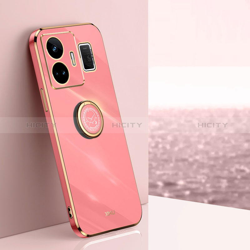 Coque Ultra Fine Silicone Souple Housse Etui avec Support Bague Anneau Aimante Magnetique XL1 pour Realme GT Neo5 240W 5G Plus