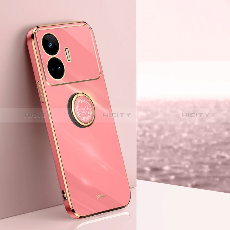 Coque Ultra Fine Silicone Souple Housse Etui avec Support Bague Anneau Aimante Magnetique XL1 pour Realme GT Neo5 SE 5G Plus