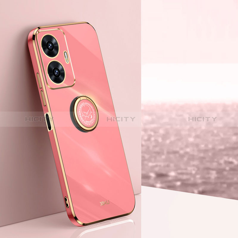 Coque Ultra Fine Silicone Souple Housse Etui avec Support Bague Anneau Aimante Magnetique XL1 pour Realme Narzo N55 Plus