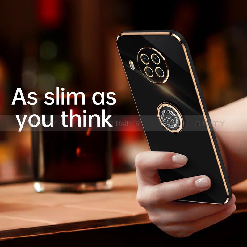 Coque Ultra Fine Silicone Souple Housse Etui avec Support Bague Anneau Aimante Magnetique XL1 pour Xiaomi Mi 10i 5G Plus