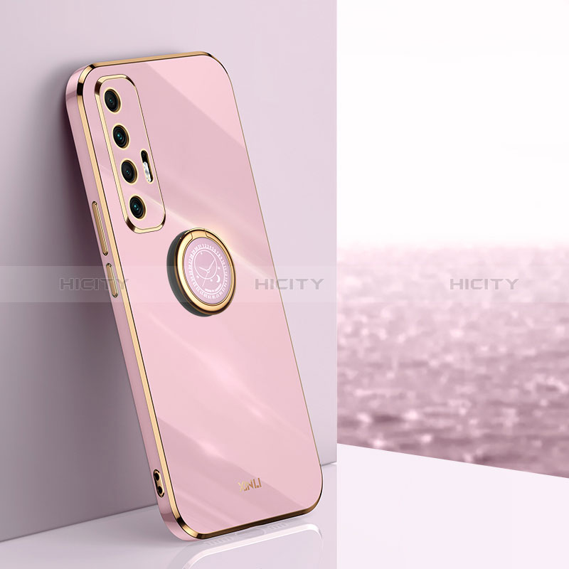 Coque Ultra Fine Silicone Souple Housse Etui avec Support Bague Anneau Aimante Magnetique XL1 pour Xiaomi Mi 10S 5G Plus